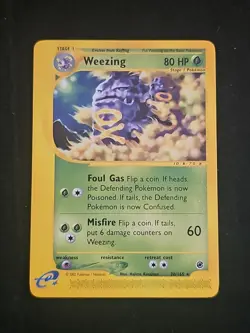 Weezing Expedition Series 70/165 Non Holo Pokemon TCG Card Vintage Near Mint NM - Image 1