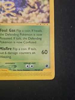 Weezing Expedition Series 70/165 Non Holo Pokemon TCG Card Vintage Near Mint NM - Image 4