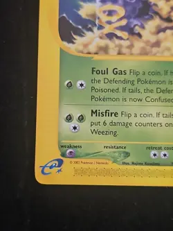 Weezing Expedition Series 70/165 Non Holo Pokemon TCG Card Vintage Near Mint NM - Image 5