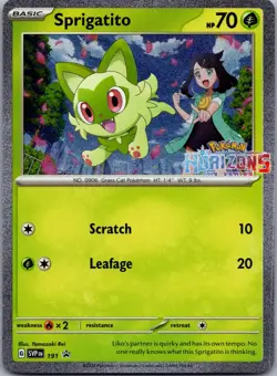 Sprigatito Promo Holo SV: Scarlet & Violet Promo Cards 191 NM - Image 1