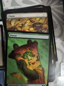 PIZZA FULL ART Land Set x60 - 10 FOIL - TMNT Ninja Turtles - MTG Magic & Dice - Image 2