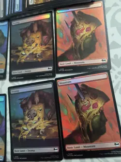 PIZZA FULL ART Land Set x60 - 10 FOIL - TMNT Ninja Turtles - MTG Magic & Dice - Image 4