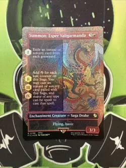 Summon: Esper Valigarmanda (Borderless Foil) FIN R 0198 Mtg NM - Image 1