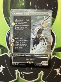 SUMMON: IXION (Borderless Rare) R 0195 Final Fantasy - MTG NM - Image 1