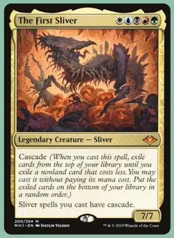 mtg magic the first sliver ENGLISH modern horizons le premier slivoide 7/7 7 - Image 1