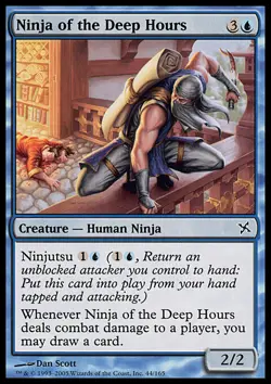 MTG NINJA OF THE DEEP HOURS POOR - NINJA DELLA NOTTE FONDA - BOK - MAGIC - Image 1