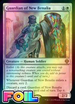 x1 Guardian of New Benalia DMU MTG 19/281 FOIL RARE M/NM 1x - Image 1
