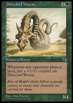 MTG DIRTCOWL WURM POOR - WURM MANTO DI FANGO - TE - MAGIC - Image 1