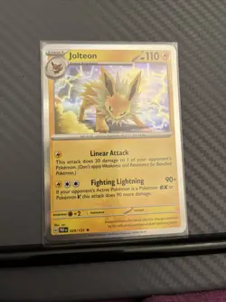 Pokemon Card Jolteon Prismatic Evolutions Reverse Holo Rare 029/131 Near Mint - Image 1