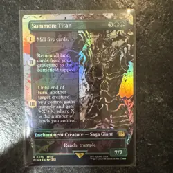 Summon: Titan (Borderless) Final Fantasy Foil - Image 1