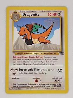 Pokemon TCG Dragonite #5 Black Star Promo 149 (2000) WOTC First Movie Stamp - Image 1