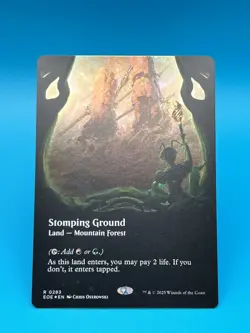 MTG ~ Stomping Ground (Borderless) Edge of Eternities Foil #0283 LP+ - Image 1