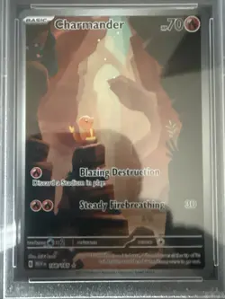2023 Pokemon Charmander 168/165 Sv: Scarlet & Violet 151 Holo PSA 9 - Image 3