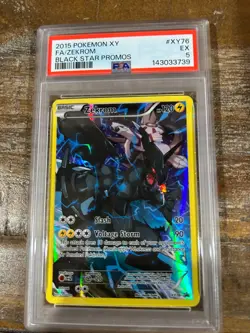 POKEMON 2015 XY Black Star Promos Full Art ZEKROM #XY76 PSA 5 RARE - Image 1
