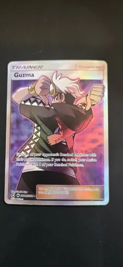 Pokemon Guzma SV84/SV94 Hidden Fates Shiny Vault Full Art Shiny Holo Rare - Image 1