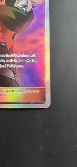 Pokemon Guzma SV84/SV94 Hidden Fates Shiny Vault Full Art Shiny Holo Rare - Image 4