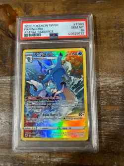 POKEMON 2022 Astral Radiance Full Art KINGDRA #TG03 PSA 10 Gem Mint RARE - Image 1