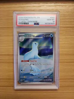 2025 POKEMON PFL EN-PHANTASMAL FLAMES ILLUSTRATION RARE #097 DEWGONG PSA 10 - Image 1