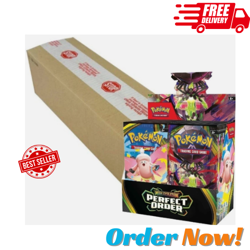 Pokemon TCG ME03 Mega Evolution PERFECT ORDER 6 BOX BOOSTER CASE Sealed PREORDER - Image 2