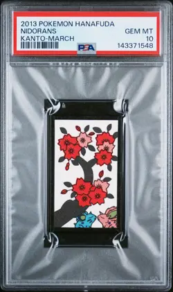 2013 POKEMON HANAFUDA KANTO MARCH NIDORANS PSA 10 - Image 1