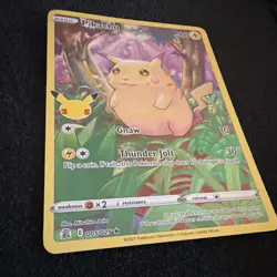 Pokemon Pikachu 005/025 Celebrations Full Art Holo Rare 2021 English TCG - Image 2