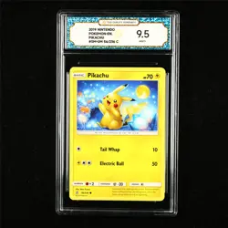 TQG 9.5 MINT+ 2019 Pokemon ENG Pikachu 56/236 C - Image 1