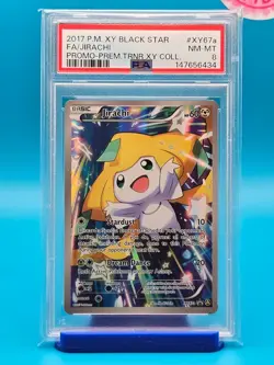 PSA 8 - 2017 POKEMON XY BLACK STAR PROMO XY67a FULL ART/JIRACHI - Image 1