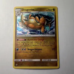 Pokemon Dragonite 151/236 Unified Minds Holo Rare Stage 2 Exclusive HP 160 - Image 1