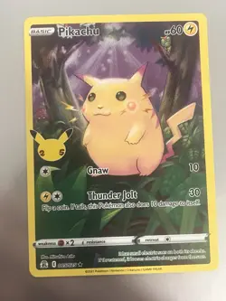 Pikachu 005/025 Full Art Holo Celebrations Pokemon TCG - Image 1