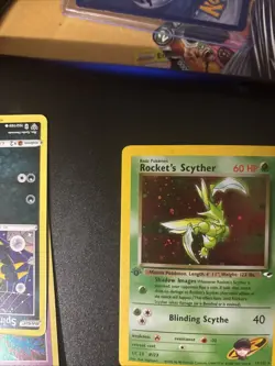 ROCKET'S SCYTHER HOLO 1ST EDITION GYM CHALLENGE Pokemon Vintage # 13/132 - Image 5
