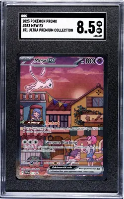 Mew Ex SGC 8.5 2023 Promo #053 Pokemon 151 UPC Ultra Premium Collection RARE - Image 1