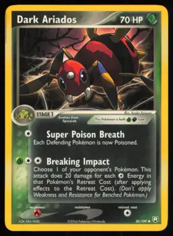 2004 EX - Team Rocket Returns Dark Ariados LP Stage 1/Uncommon #30 - Image 1