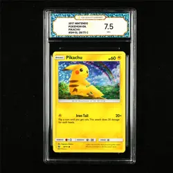 TQG 7.5 NM+ 2017 Pokemon ENG Pikachu 28/73 C - Image 1