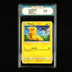 TQG 7.5 NM+ 2017 Pokemon ENG Pikachu 28/73 C - Image 2