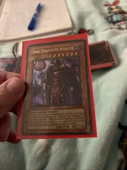 Yu-Gi-Oh Dark Eradicator Warlock SD6-EN001 Ultra Rare 1st Edition - Image 1