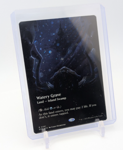 MTG - Watery Grave - Borderless Galaxy Foil #381 - Edge of Eternities LP - Image 1