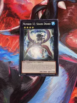 Yugioh! Number 32: Shark Drake SP14-EN023 Common 1st Edition Light Play - Image 1