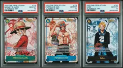2025 One Piece OP13 Luffy Ace Sabo Alt Art Sequential PSA 10 Gem Mint English - Image 1