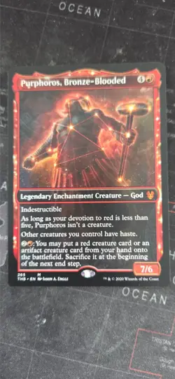 MtG Purphoros, Bronze-Blooded (Showcase) - Image 1