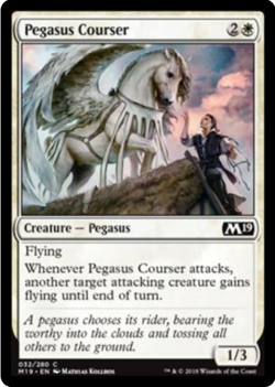 Pegasus Courser Magic 2019 MTG Common - Image 1