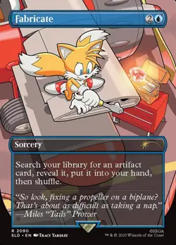 1x - Fabricate - borderless #2090 - Sonic Secret Lair - NM MTG - Image 1