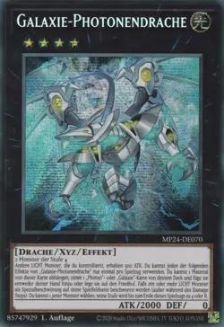 yugioh GALAXIE PHOTONENDRACHE MP24-DE0070 SECRET RARE 1AUFLAGE DEUTSCH - Image 1