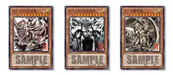 Yugioh Egyptian God Mini Hanging Scrolls + Cards Sumi-e Black KONAMI NEW - Image 4