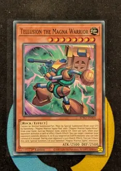 BPRO-EN004 Tellusion the Magnet Warrior Super Rare 1st Edition YuGiOh - Image 1
