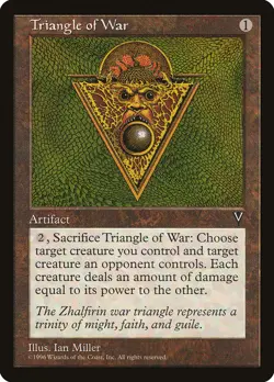 MTG Magic the Gathering Triangle of War (158/167) Visions LP - Image 1