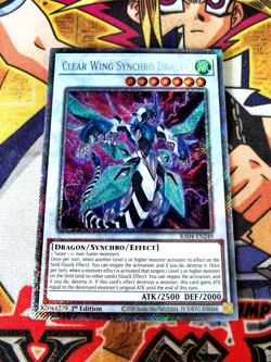 Crystal Wing Synchro Dragon ra04-en249 (NEW) Platinum-Secret Yu-Gi-Oh - Image 1