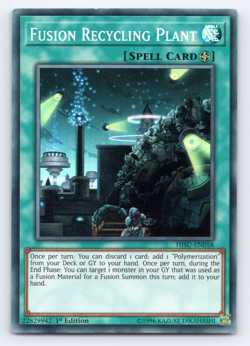 Fusion Recycling Plant - HISU-EN058 - Super Rare - 1st Edition - Yugioh - Image 1