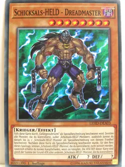 Yugioh - 1x #003 Schicksals-HELD - Dreadmaster - LEHD-A - Legendary Hero Decks - Image 1