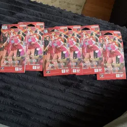 6 Pack Lot~One Piece ‘HEROINES EDITION” Sleeved Extra Booster~EB-03 English EB03 - Image 1