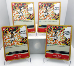 Fiery Doll Playset - OP03-019 x4 - Pillars of Strength - One Piece TCG - English - Image 1